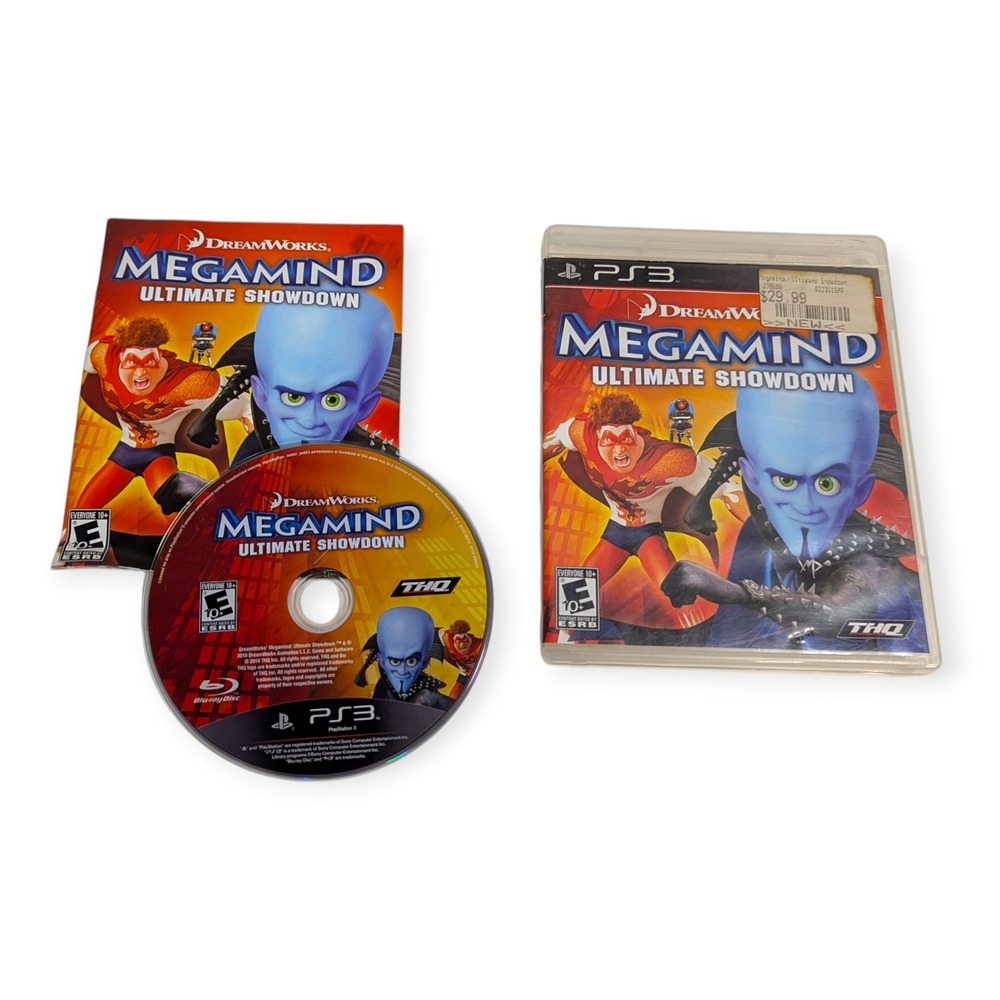 Megamind Ultimate‎ Showdown Sony PlayStation 3 PS3 Game THQ BLUS-30518 CIB